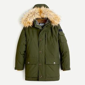 NWT J.Crew Nordic Parka in PrimaLoft Olive Size XS